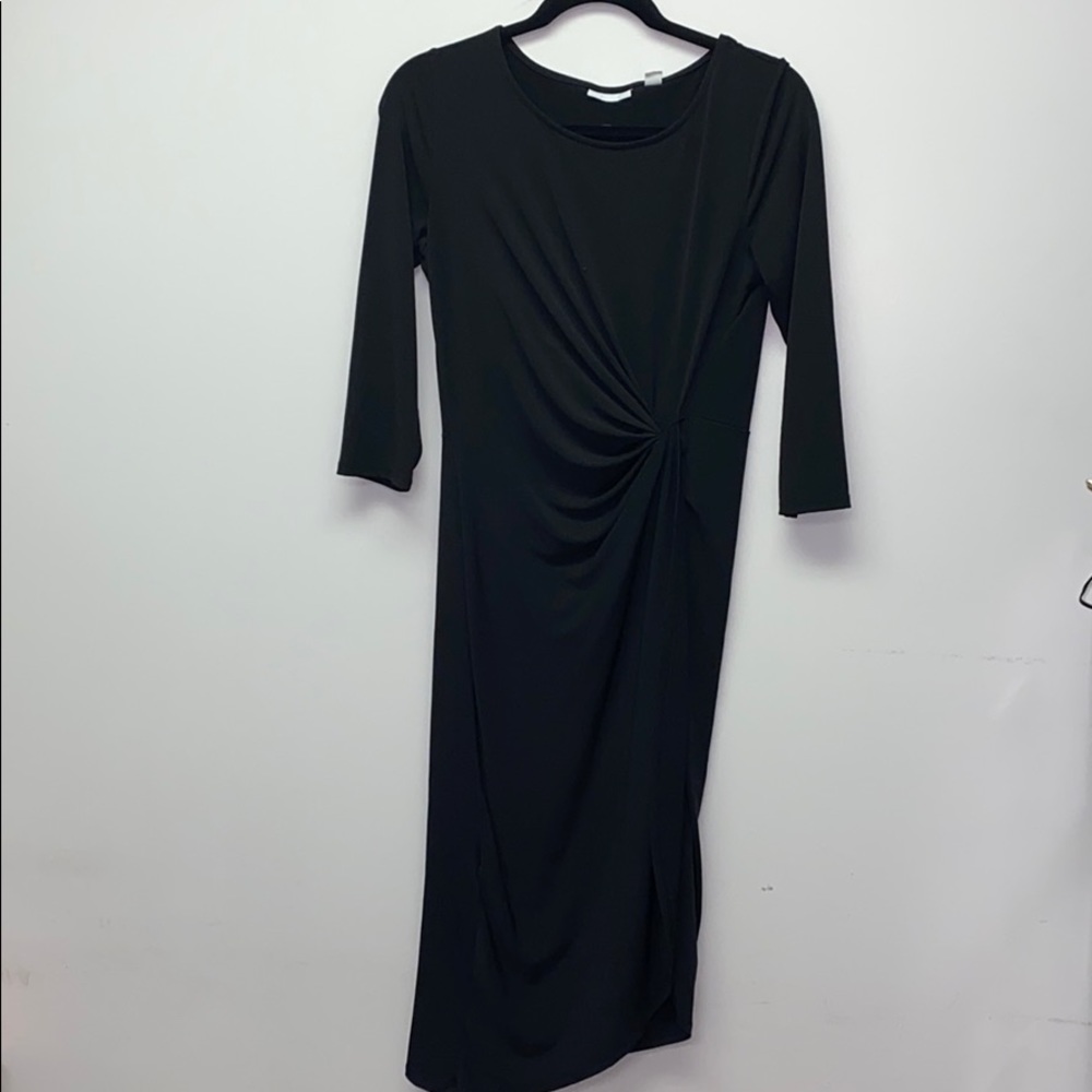 ◼️NY&Company◼️ Black side knot dress